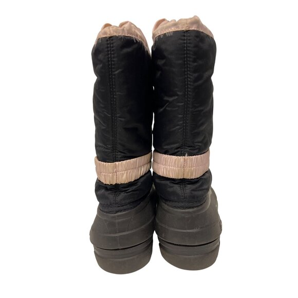 Sorel Flurry TP Pink Black Pull On Insulated Winter Snow Boots Women's Size  7 - Picture 6 of 10